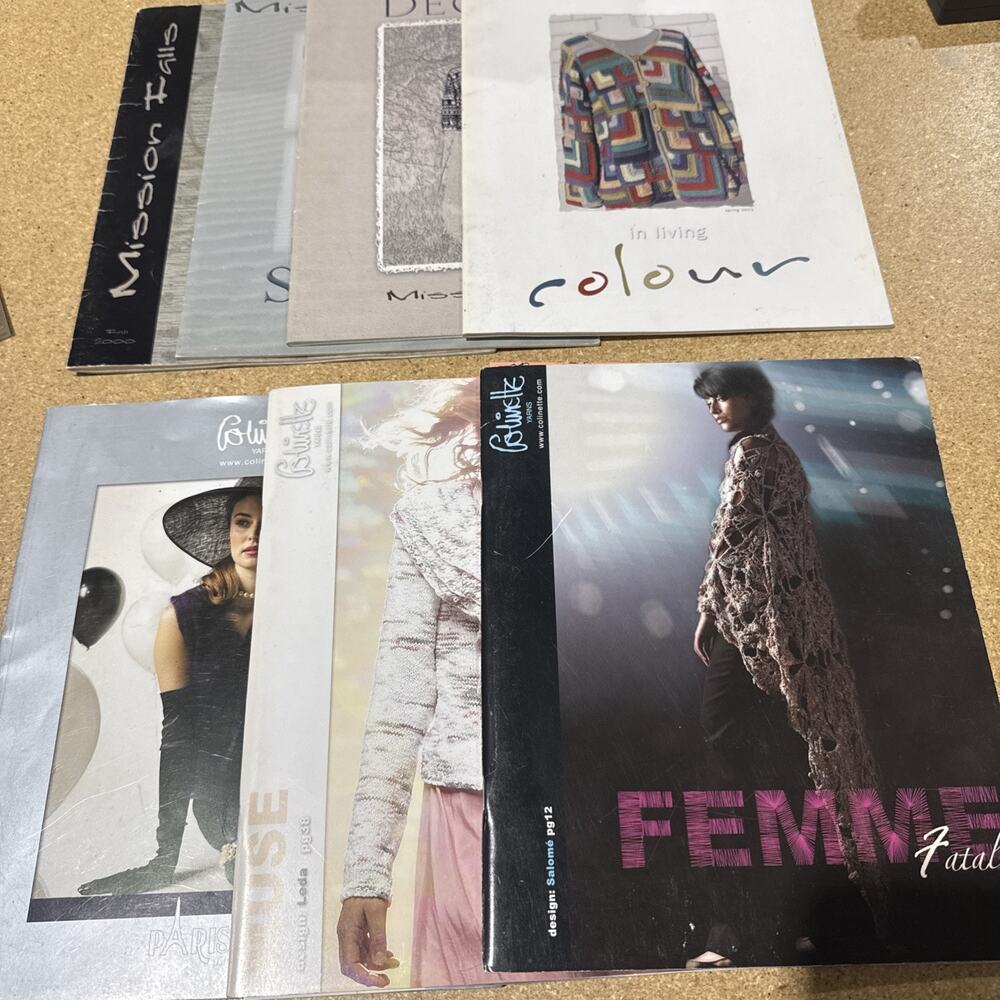 Mission Falls & Colinette Yarns Knitting Magazines Lot – Fiber Art Patterns